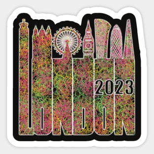 London Skyline 2023 Sticker